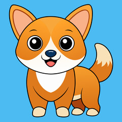 Nice dog icon vector illustration