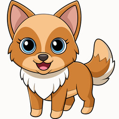 Nice dog icon vector illustration