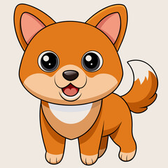 Nice dog icon vector illustration