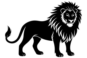 lion vector silhouette illustration