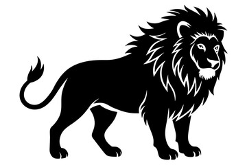 lion vector silhouette illustration