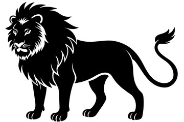 lion vector silhouette illustration