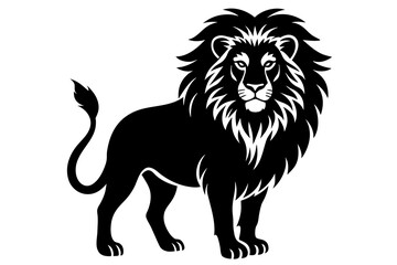 lion vector silhouette illustration