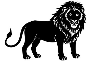 lion vector silhouette illustration