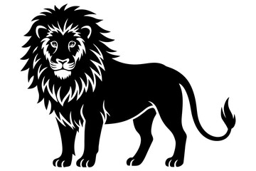 lion vector silhouette illustration
