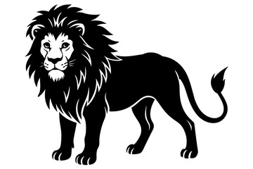 lion vector silhouette illustration
