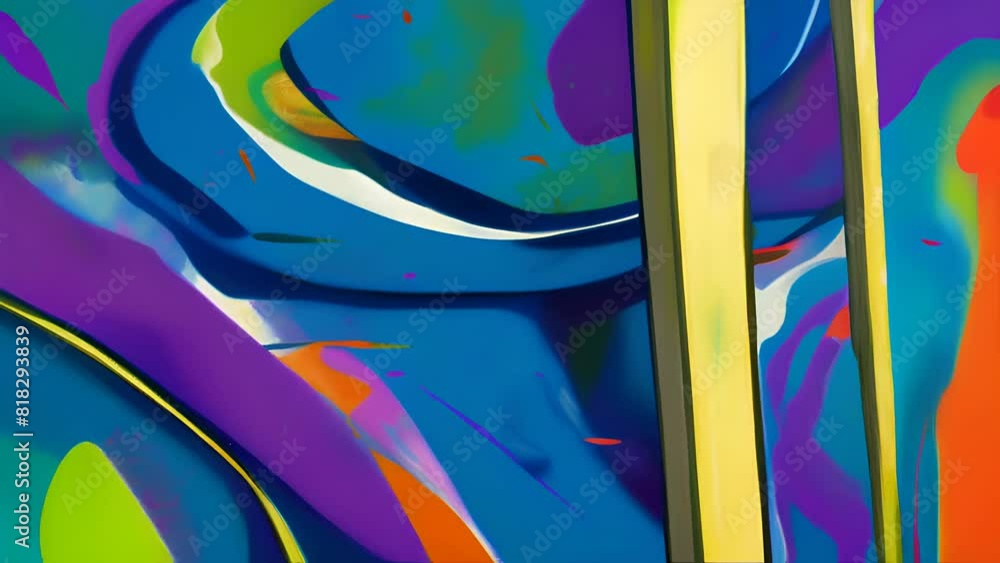 Poster abstract colorful background with lines
