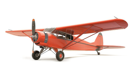 The plane isolated on a white background