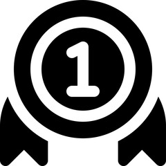 award icon. vector glyph icon for your website, mobile, presentation, and logo design.
