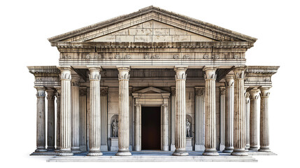 Obraz premium The Roman Temple of Hercules isolated on a transparent background