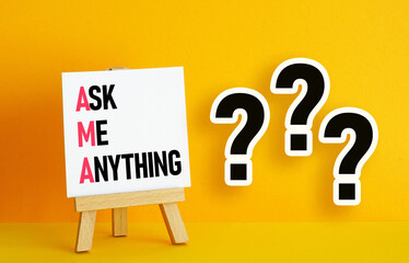 Ask me anything AMA session is shown using the text
