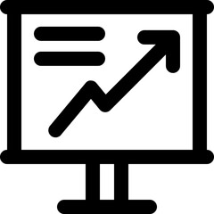 presentation icon. vector line icon for your website, mobile, presentation, and logo design.