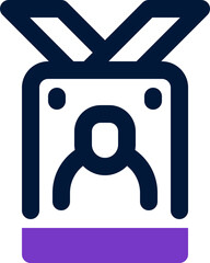 id card icon. vector mixed icon for your website, mobile, presentation, and logo design.