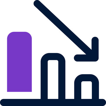 decrease icon. vector mixed icon for your website, mobile, presentation, and logo design.