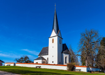 St. Petrus church in Gstadt am Chiemsee, germany