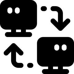 connection icon. vector glyph icon for your website, mobile, presentation, and logo design.