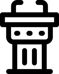 podium icon. vector line icon for your website, mobile, presentation, and logo design.