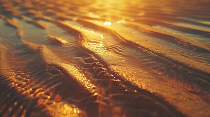 A realistic sand dune texture with ripples close up, focus on, copy space Natural and smooth Double exposure silhouette with dunes