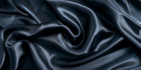 Fototapeta premium A highresolution fabric texture with silk finish close up, focus on, copy space Smooth and luxurious Double exposure silhouette with silk