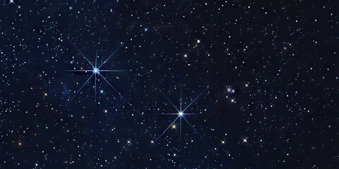 A sparkling constellation graces the velvety night, its celestial jewels weaving an awe-inspiring pattern.