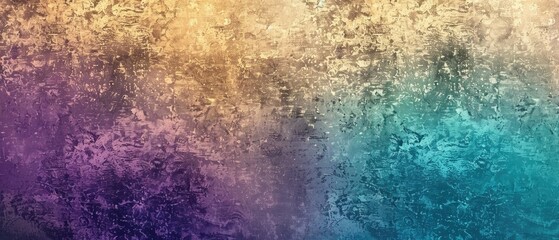 Obraz premium retro blue gold violet design for gradient background with grain texture