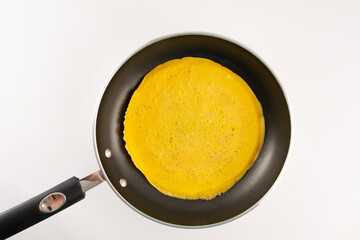 Crepioca Pancake, Brazilian cassava pancake, made from cassava flour and eggs