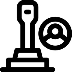 stamp icon. vector line icon for your website, mobile, presentation, and logo design.