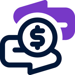 money flow icon. vector dual tone icon for your website, mobile, presentation, and logo design.