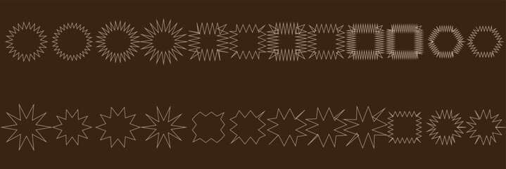 Chalk pencil stars and sparkles doodle set. Crayon Twinkle, blink, firework, glitter silhouette and glowing symbols in sketch style, Hand drawn vector illustration isolated on white background