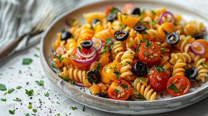 Salad wrap pasta healthy food