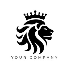 lion head design logo vector
