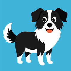 Cute dog clipart design, a dog-sitting vector illustration