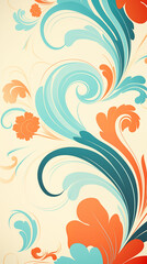 Abstract Image, Floral, Fractal, Swirl, Pattern Style Texture, for Background, Wallpaper, Desktop Background, Cell Phone and Smartphone Case, Computer Screen, Mobile Phone Screen, Smartphone Screen, F