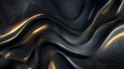 Black and gold abstract background.