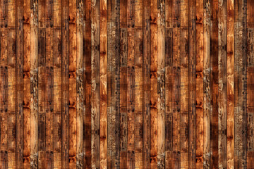 Seamless pattern of wooden planks texture