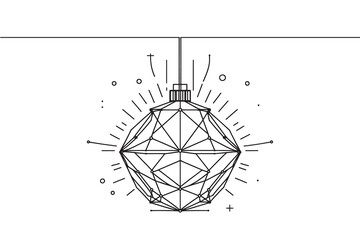 Continuous line lamps and light bulbs. One line drawing of lampshades. Single line drawing of light bulb vector illustration.