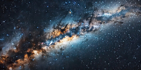 Obraz premium The Milky Way stretches out before you, its wispy tendrils of light glowing like a silver ribbon