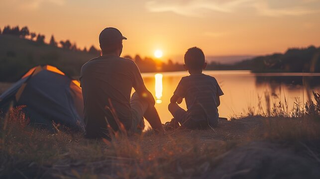 Weekend Camping: Fatherhood and Adventure in Nature