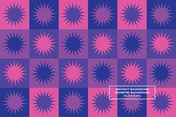 Abstract Background | Geometric Background (Stars) - Pattern, Profile, Brochure, Website Design, Banner, Wall Art, Poster, Advertisement, Apparel, Textiles, Interior Design (4 Colors) - DL.2.58