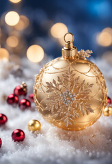 Fotos von bunten Christbaumkugeln, Christbaumschmuck, Nahaufnahme