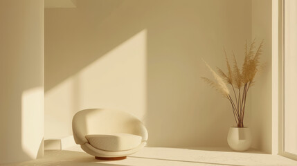 Minimal Interior Design Background Stylish Living Room