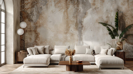 Minimal Interior Design Background Stylish Living Room