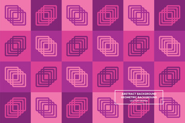 Abstract Background | Geometric Background (Squares) - Pattern, Profile, Brochure, Website Design, Banner, Wall Art, Poster, Advertisement, Apparel, Textiles, Interior Design (4 Colors) - DL.3.1