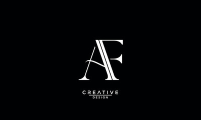 AF, FA, A, F, Abstract Letters Logo Monogram
