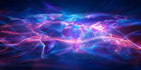 Mapping the Global Supply Chain Network: Connecting Suppliers, Manufacturers, and Distributors Worldwide. Concept Supply Chain Visibility, Global Logistics, Network Optimization, Supplier Relations