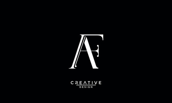 AF, FA, A, F, Abstract Letters Logo Monogram