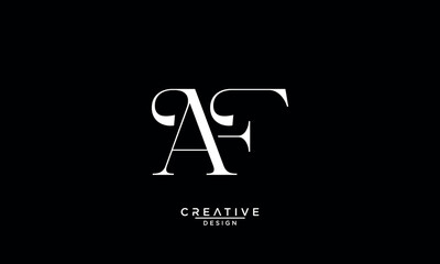 AF, FA, A, F, Abstract Letters Logo Monogram