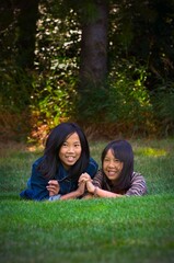 Sisters Holding Hands