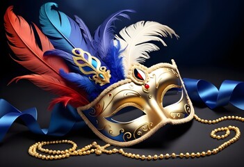 Mask carnival venice masquerade venetian party background theater purim costume in italy