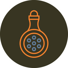 Potion Line Two Color Circle Icon